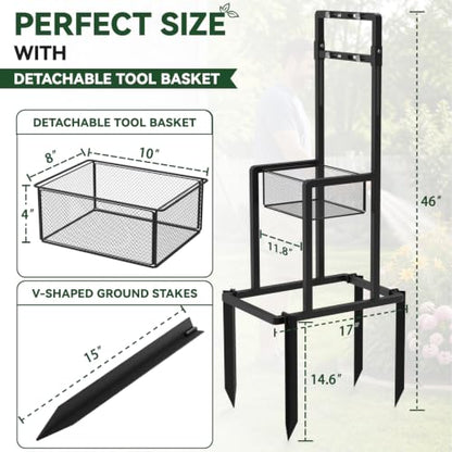 Retractable Hose Reel Stand/Mounting Post, Fits All Wall-Mounted Reels