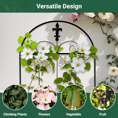 4 Pack Metal Garden Trellis Outdoor, 70.8" H x 19.5" W