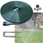Watoo 2026 Sprinkler Hose & Soaker Hose for Yard - 50 FT Reinforced Flat Garden Hose with Holes, Heavy Duty No-Kink Lawn Irrigation Hose (Includes Stakes, High Pressure Spray) - size: 50FT