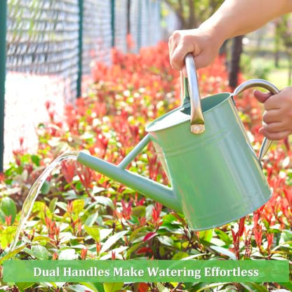 1 Gallon Watering Can for Outdoor&Indoor Plants - color: Cream Green
