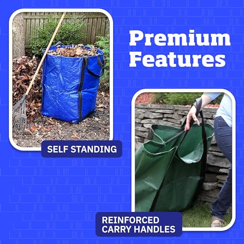 DURASACK Heavy Duty Home and Yard Bags, Gray - color: Gray