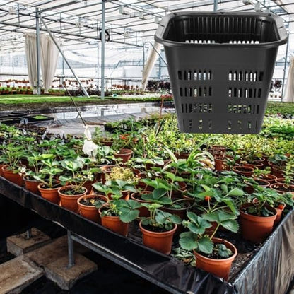 Yardwe Root Control Basin Square Net Pot 5.38 Inch Thickened Plastic Hydroponic Plant Basket for Root Growth and Water Cultivation