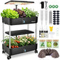 Large Hydroponics Growing System Kit,44-Pod with 3 Seed Packs - size: 2-Tier
