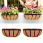 LaLaGreen Outdoor Wall Planter (16 in, 2 Pack) Black Window Flower Box - size: 16" x 2