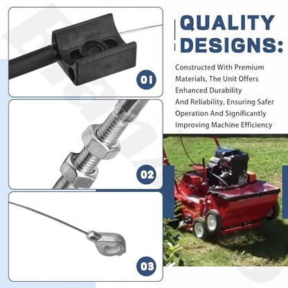 Turf Seeder Rake Cable Assembly C10053 100053 for Classen TSS-20 TRS-20
