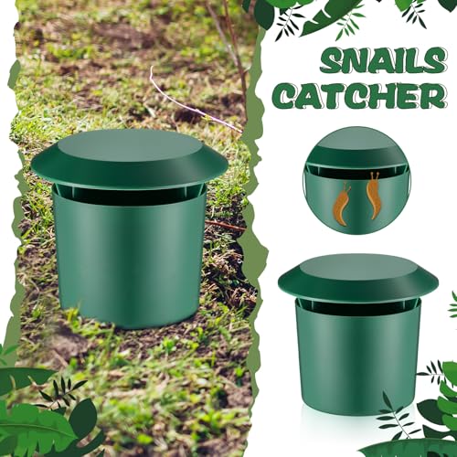 Qualirey 5 Pcs Slug Traps for Garden, Beer Trap for Snails, Green - color: green