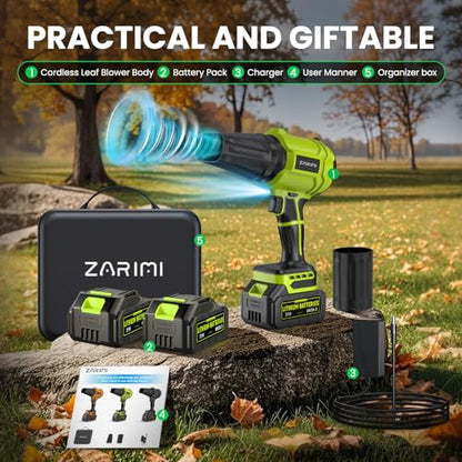 Cordless Leaf Blower - Deep Green-0123zuofei
