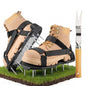 Lawn Aerator Shoes Pre-Assembled - 26 Heavy Duty Steel Spikes (2.4"), Stainless Steel Base Plate, Adjustable Metal Buckle Straps - Walk Behind Grass Aerator Sandals for Yard Lawn Care - color: Black-1