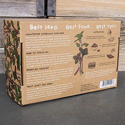 Mountain Valley Seed Co Self-Watering Indoor Microgreen Kit Complete Soil - size: Soil