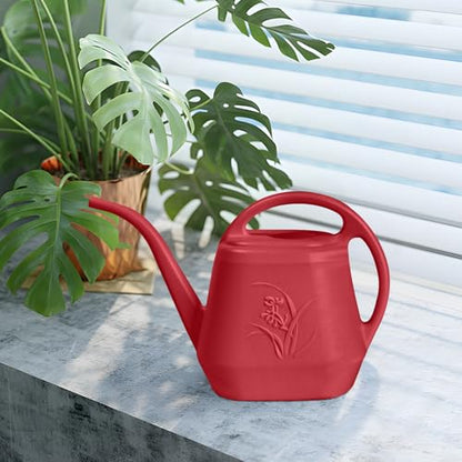 Plastic Watering Can - Wine Red - 1 Gallon - color: Wine Red