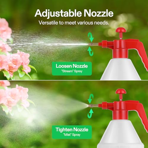 VIVOSUN 27oz Pump Sprayer, Handheld Garden Water Sprayer Bottle - color: Red, size: 27oz