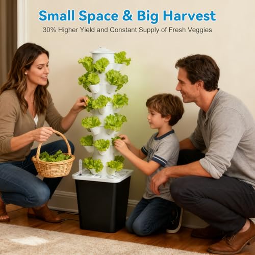 JESLED 6 Tiers Hydroponics Growing System Kits with LED Grow Lights,Tent
