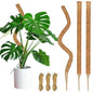 3 Pack 35.4'' Moss Pole for Monstera, Bendable Coco Coir Plant Support Stakes - size: 3 Pack（35.4-Inch）