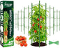 Legigo 6 Pack Tomato Cage for Garden, Up to 48Inch Sturdy Tomato Trellis - color: Green 6 Pack, size: 48 Inches