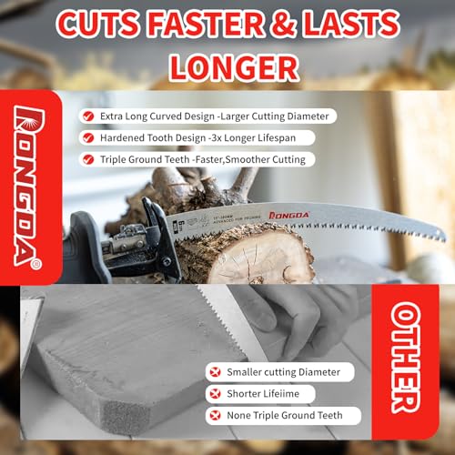 15 Inch Japanese Teeth Reciprocating Saw Blades 3-Piece - size: 15Inch-3PC
