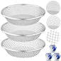 3PCS Soil Sifter for Gardening, Rock Sifter for 5 Gallon Bucket, Compost Dirt Sieve Set with Gloves – Filters Soil, Sawdust, Pebbles, Debris
