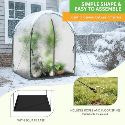 DoCred Greenhouse for Outdoors, 59x59x75 Inch Mini Greenhouses Tent - size: 59x59x75 Inch