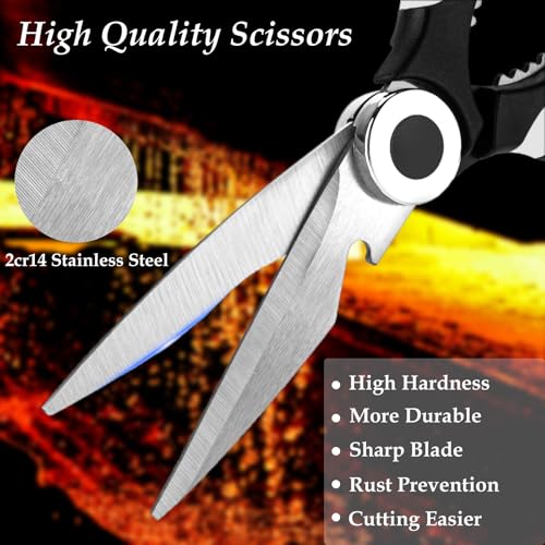 BSADIY 2 Pcs Multifunctional Garden Shears Flower Scissors