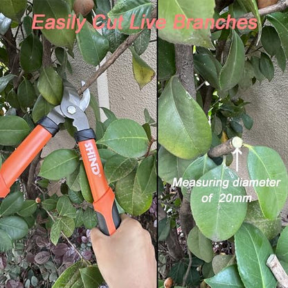 SHIND Gardening Lopper Heavy Duty Branch Cutter Tree Clippers, 15 Inch