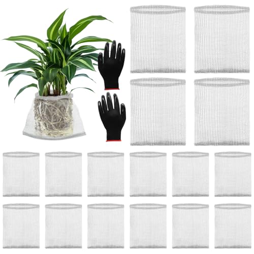 16 Pcs Gopher Baskets 1 Gallon Root Guard Proof Stainless Wire Steel Trap - size: 9"X10"-16 Pack