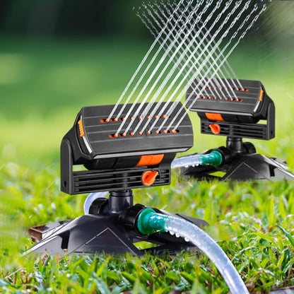 Reallnaive 2 Pcs 2 Pcs Oscillating Sprinkler, Base Style