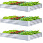 Galvanized Raised Garden Bed 8x4x1ft 3-Pack - size: 8x4x1ft (3 pcs)