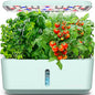 Ahopegarden Indoor Garden Hydroponics Growing System: 10 Pods Kit with LED - color: Blue