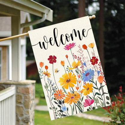 Spring Summer House Flag 28x40 Inch Outside Yard Porch Decoration - size: 28" x 40"