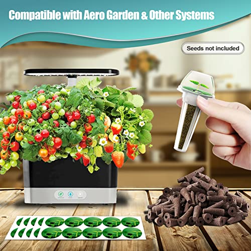 Haligo 150pcs Seed Pod Kit for Hydroponics, Grow Anything Kit with 100pcs Grow Sponges, 50pcs Pods Labels, Hydroponics Pods Replacement Compatible with Hydroponics Growing System from All Brands - size: 150pack