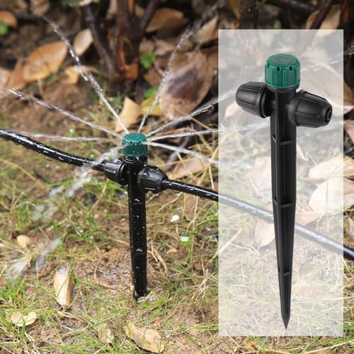 Anti-Drop Drip Irrigation Emitters for 1/4" Irrigation Tubing - style: 25pc-Double Nut Drip