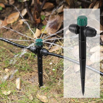Anti-Drop Drip Irrigation Emitters for 1/4" Irrigation Tubing - style: 25pc-Double Nut Drip