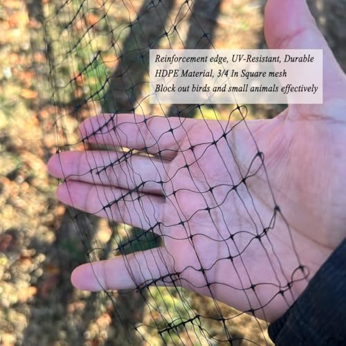 Bird Netting for Garden Protection, 13X40 FT Deer Fence Netting - size: 13x40 FT