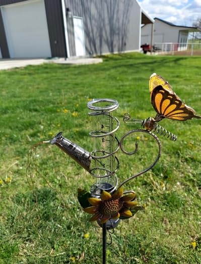 5" Capacity Rain Gauge Glass Replacement Tube, Lip Design, Great for Yard Garden Outdoor Home (1 Pack) - style: 1 Pack