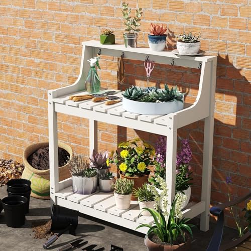 Potting Table–Storage,Workstation - color: White