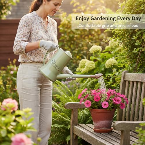 Watering Can 2L for Indoor & Outdoor Houseplants - color: Green