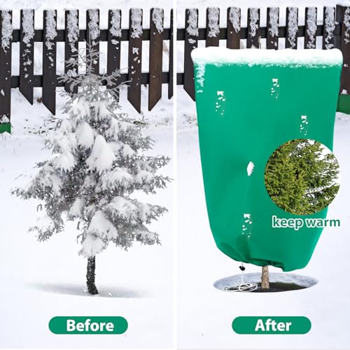 4 Pack Plant Covers Freeze Protection, 32"X24" Frost Blankets for Winter - size: 4PCS-32" X 24"