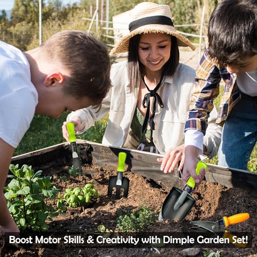 Dimple Red Garden Wagon & Tools Toy Set, 15 Pc Kids Gardening Play Set - color: Red