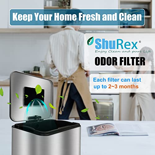 12 Pack Universal Stick-on Trash Can Odor Absorbing Filters Refills - style: Square