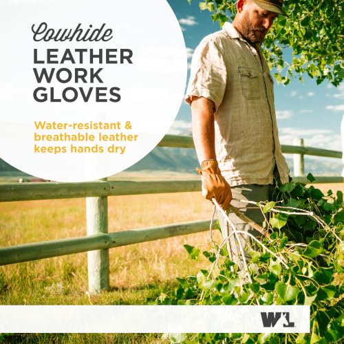 Wells Lamont Men's Slip-On HydraHyde Leather Work Gloves - color: Sunbaked, size: X-Large (Pack of 1), style: Slip-on