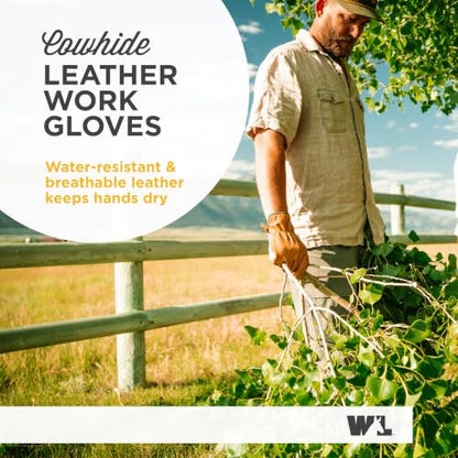 Wells Lamont Men's Slip-On HydraHyde Leather Work Gloves - color: Sunbaked, size: X-Large (Pack of 1), style: Slip-on