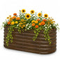 SnugNiture Galvanized Steel Raised Garden Bed Kit - 4x2x2 ft Large Metal Planter Box for Vegetables, Flowers, Herbs | Easy Assembly, Open Bottom Design - size: 4x2x2ft(1 Pack)