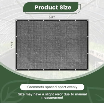 6.5 x 10 FT 55% Heavy Duty Shade Cloth Mesh Tarp - size: 55% - 6.5 x 10 FT Premium