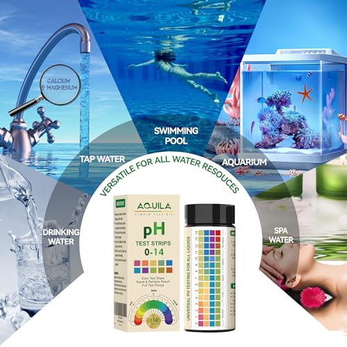 pH Test Strips 0-14, 150CT Universal Litmus Paper pH Tester Kit for Liquid
