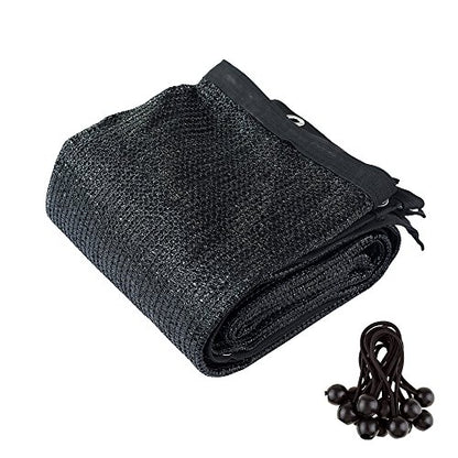 Agfabric 70% Sunblock Shade Cloth with Grommets for Garden Patio 10’ X 12’, Black - size: 10 x 12 ft - 70%
