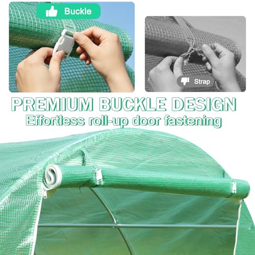 Aoodor 20'X10'X7' Greenhouse Replacement Cover - size: 20'X10'X7'