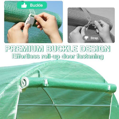 Aoodor 20'X10'X7' Greenhouse Replacement Cover - size: 20'X10'X7'
