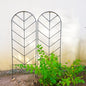 2 Pack Black Metal Trellis for Climbing Plants - 45" H x 15.9" W Garden Trellis for Roses, Vegetables, Flowers, Lawn, Backyard - color: 45 inch-2 pack