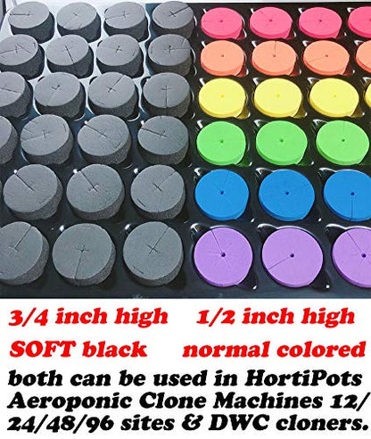 Clone Collars 2 inch Neoprene Inserts, 6-Colors-Mixed, Pack of 72 - color: 6-colors-mixed