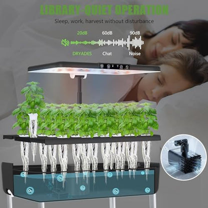 Hydroponics Growing System, 66-Pod Indoor Garden with Seeds - size: 3-Tier