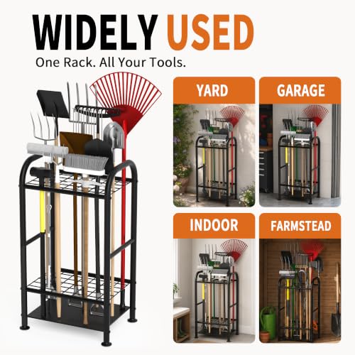 Garden Tool Organizer, Yard Tool Tower Rack